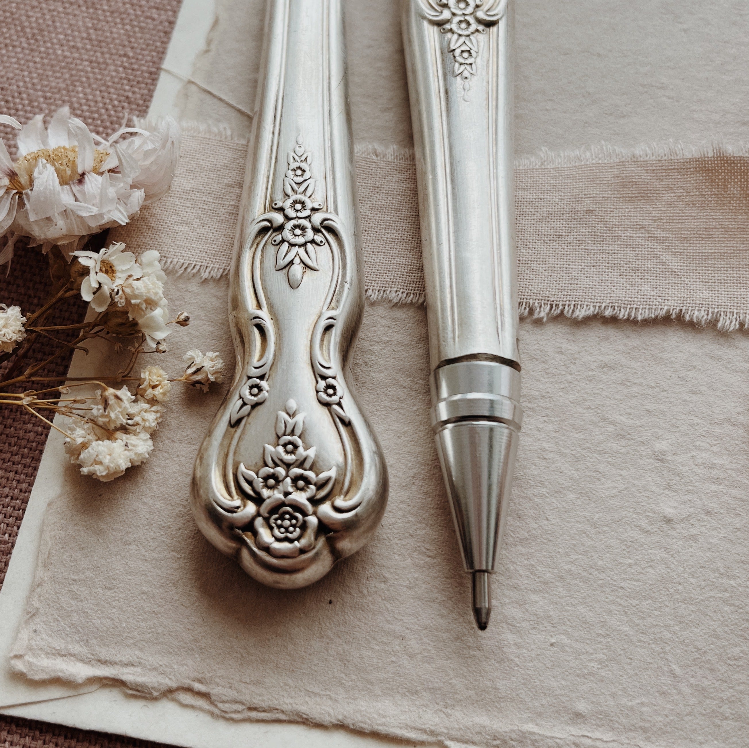 Repurposed Cutlery Pen - Pattern 3