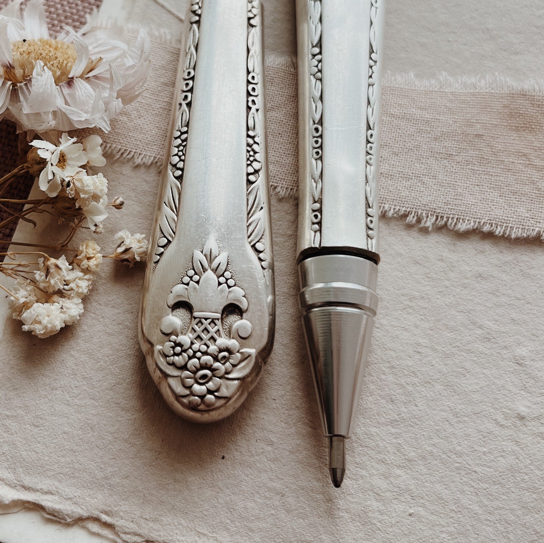 Repurposed Cutlery Pen - Pattern 8