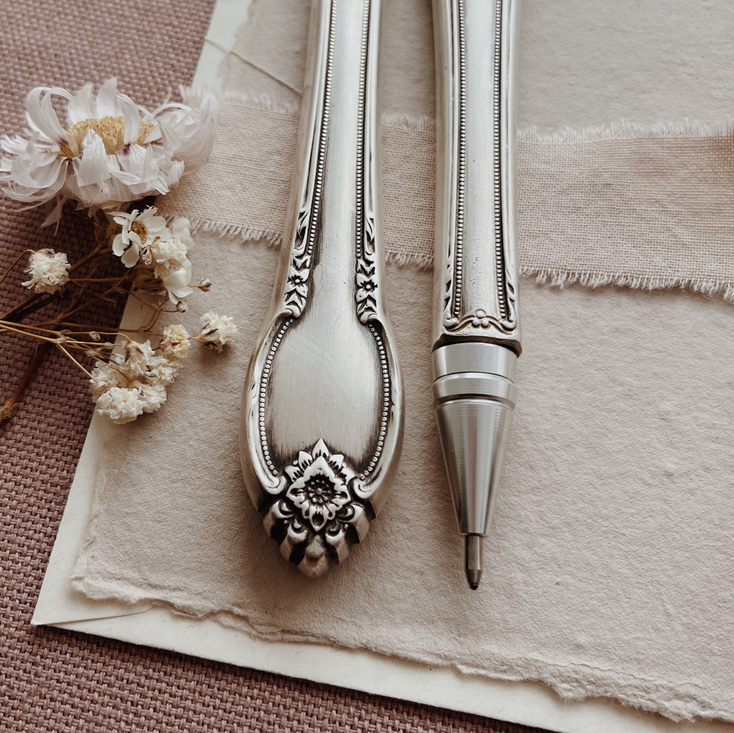 Repurposed Cutlery Pen - Pattern 7