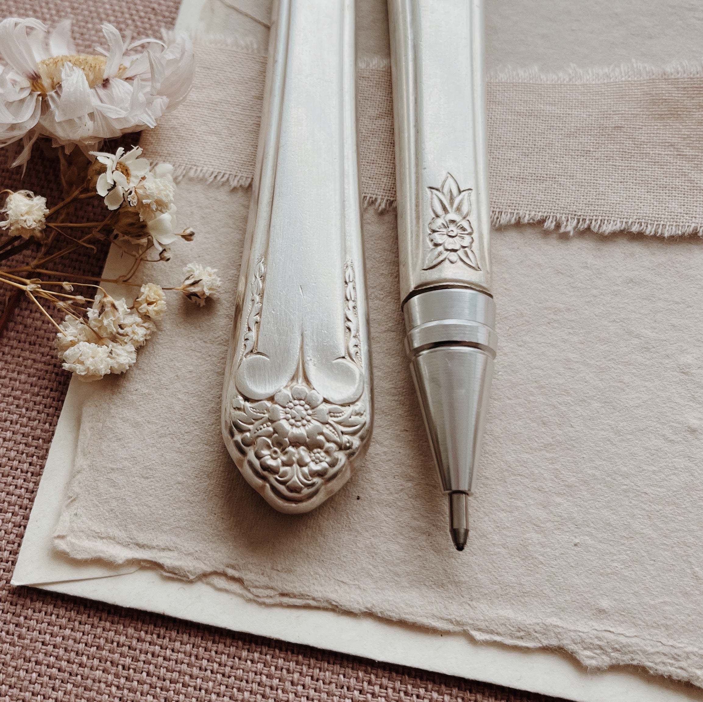 Repurposed Cutlery Pen - Pattern 4