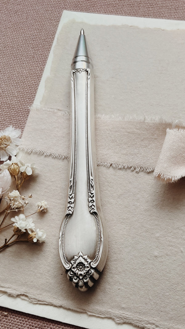 Repurposed Cutlery Pen - Pattern 7