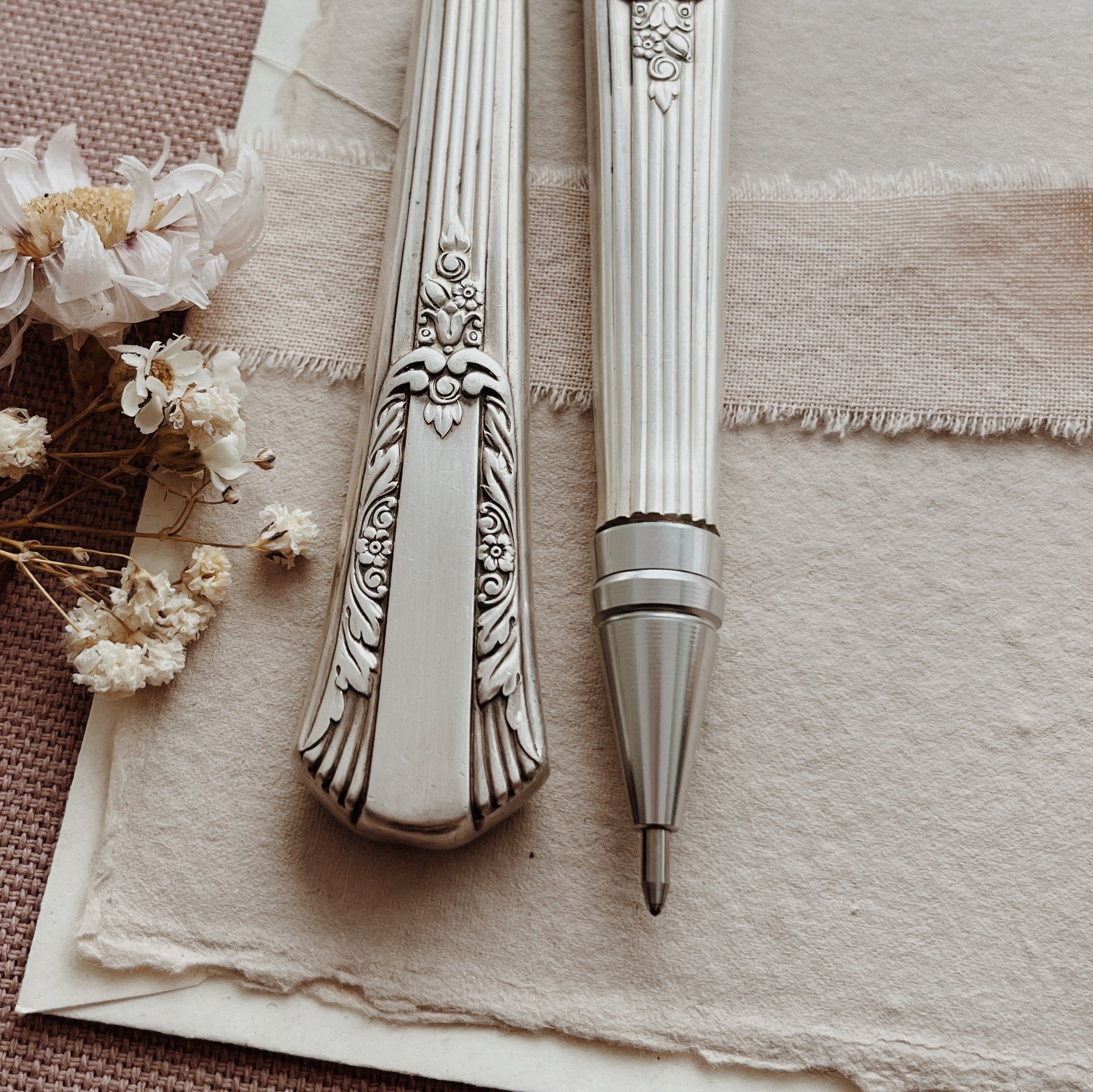 Repurposed Cutlery Pen - Pattern 12