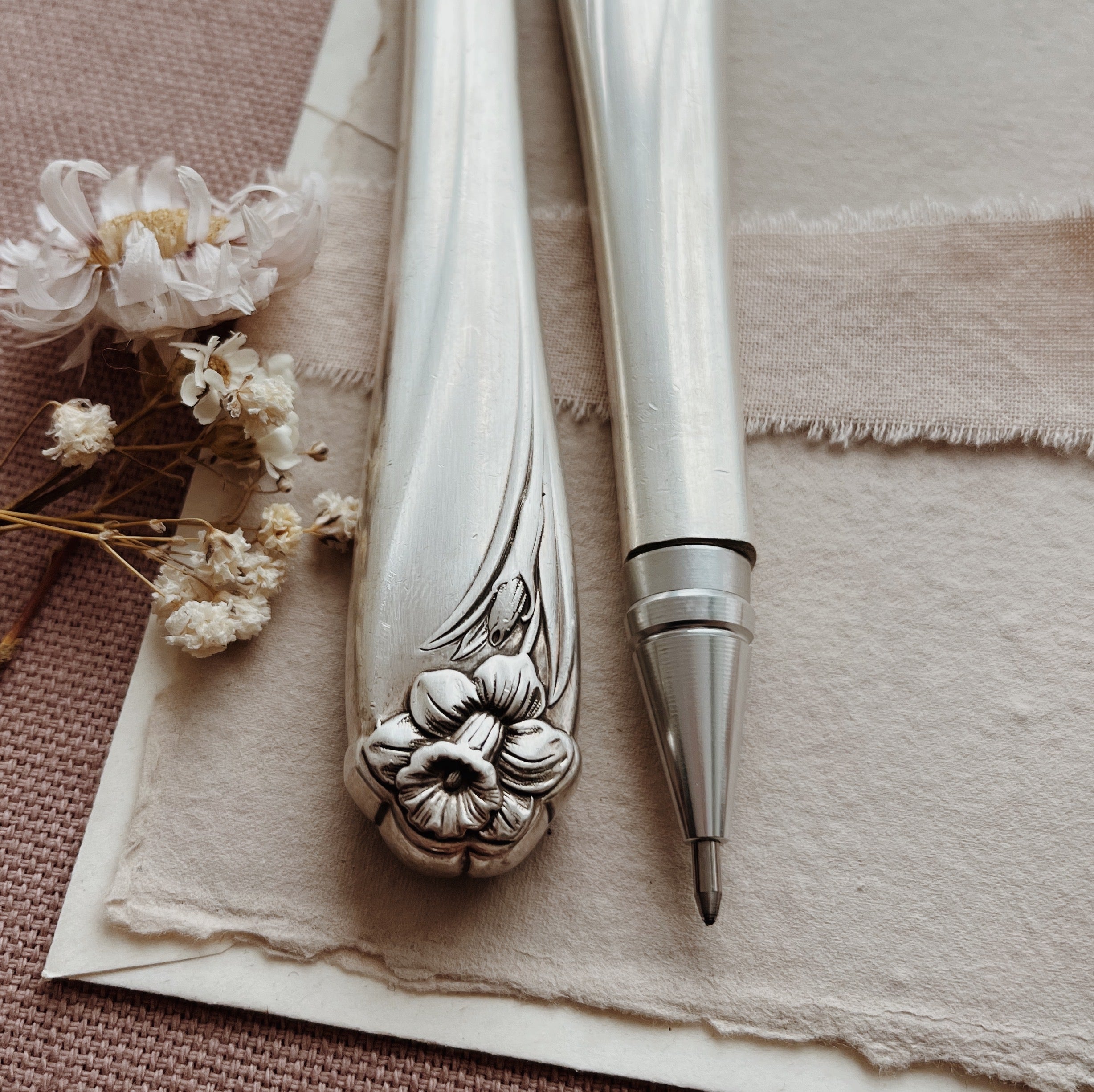 Repurposed Cutlery Pen - Pattern 6