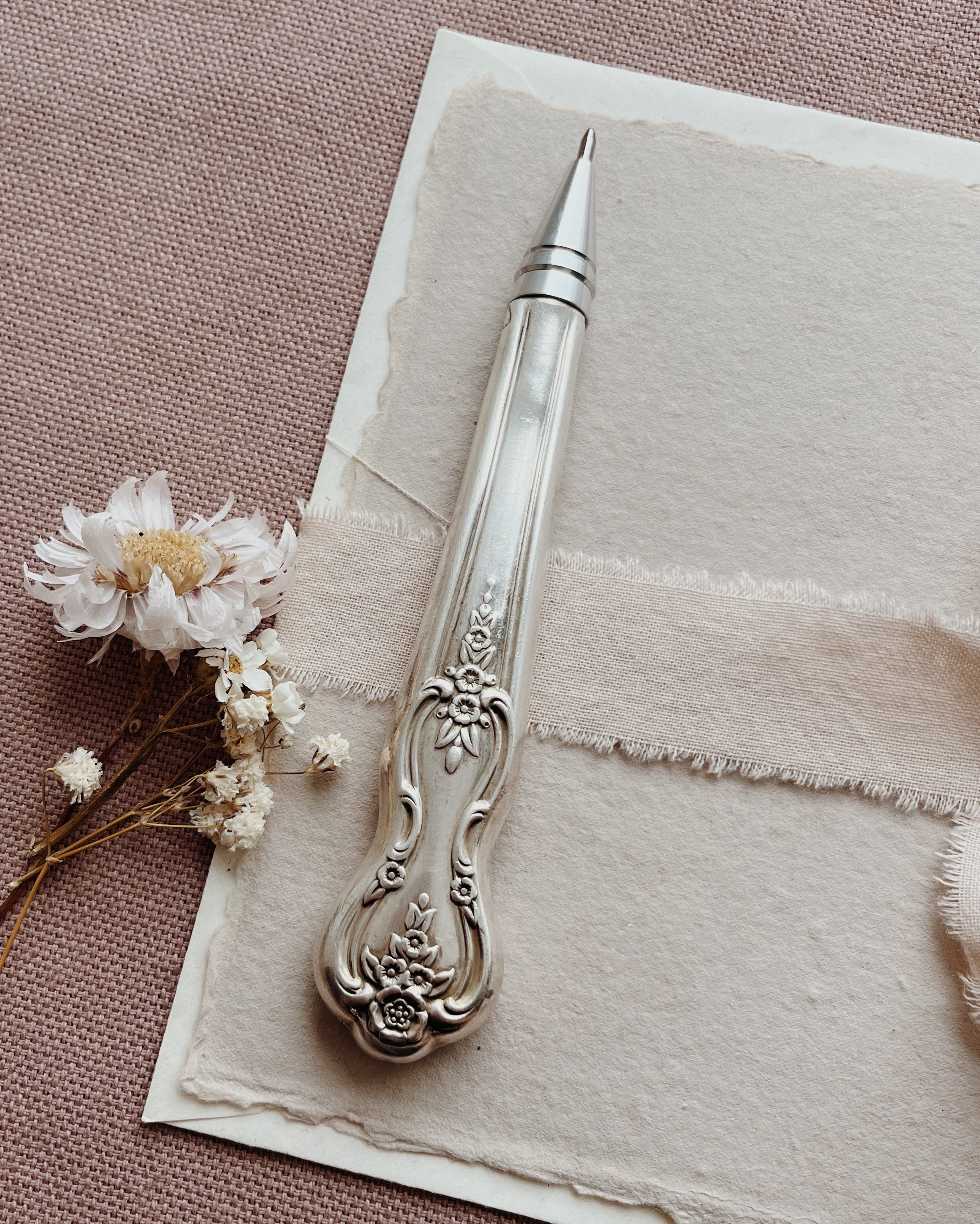 Repurposed Cutlery Pen - Pattern 3