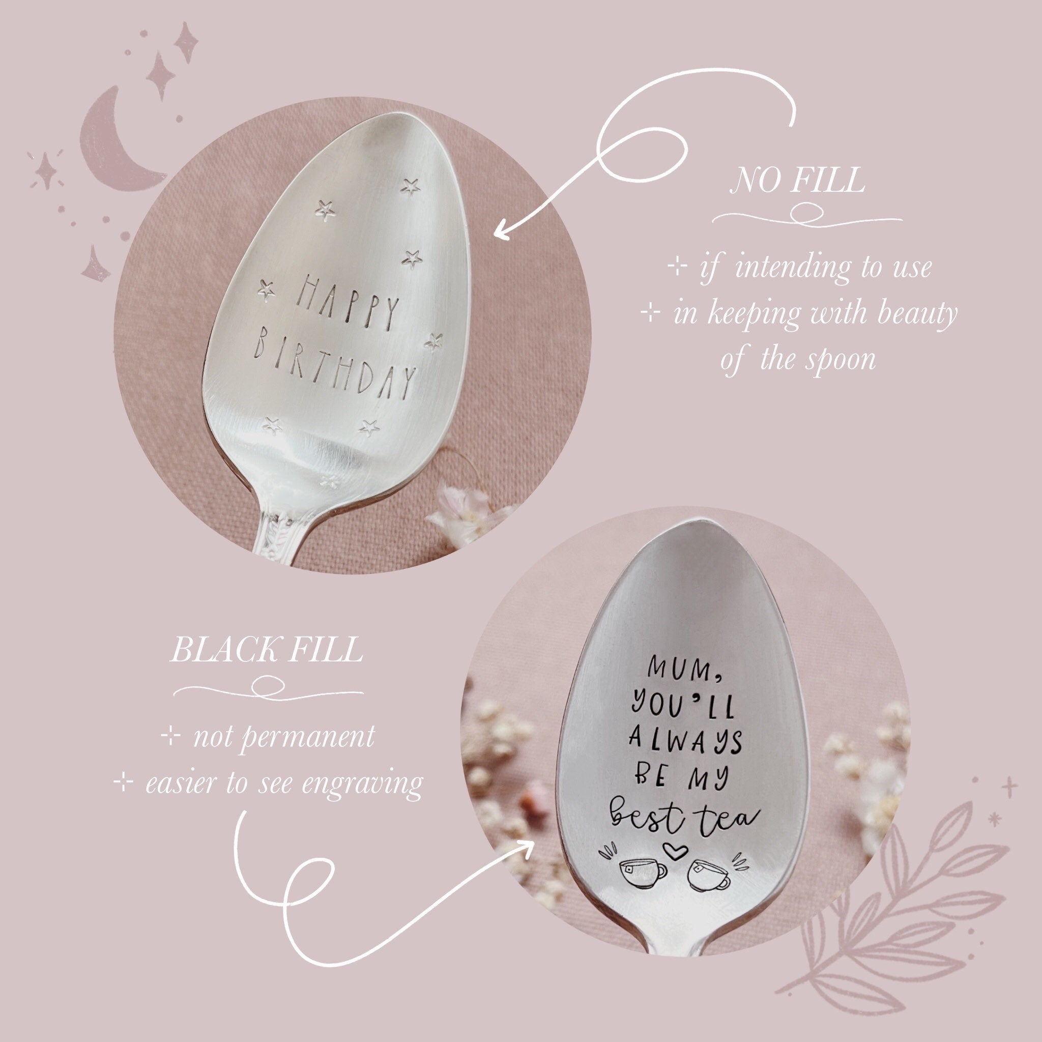 Love You For Infini-Tea Vintage Stamped Table Spoon