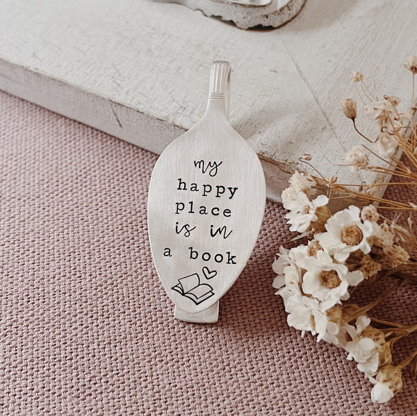 My Happy Place Is In A Book - Bent Spoon Bookmark