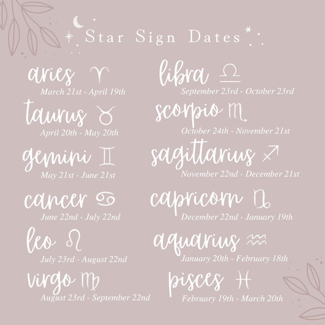 Zodiac Symbol Adjustable Aluminium Ring