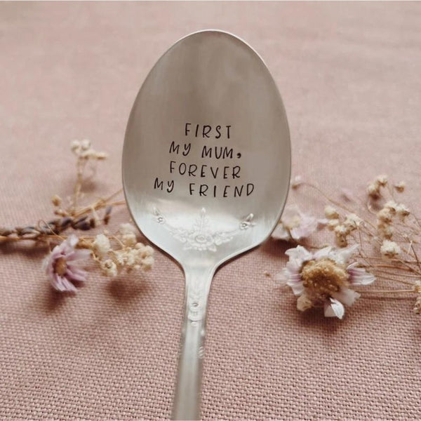 First My Mum, Forever My Friend Stamped Vintage Spoon - [LostPost]