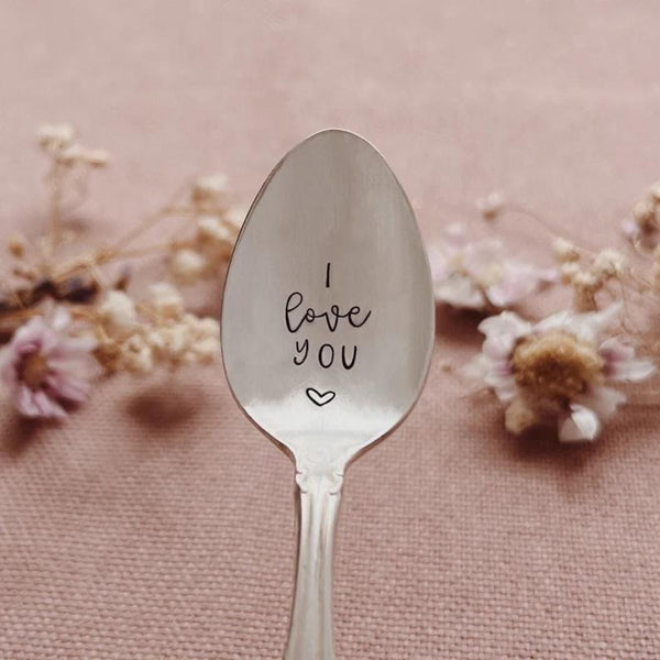 I Love You Vintage Stamped Spoon - [LostPost]