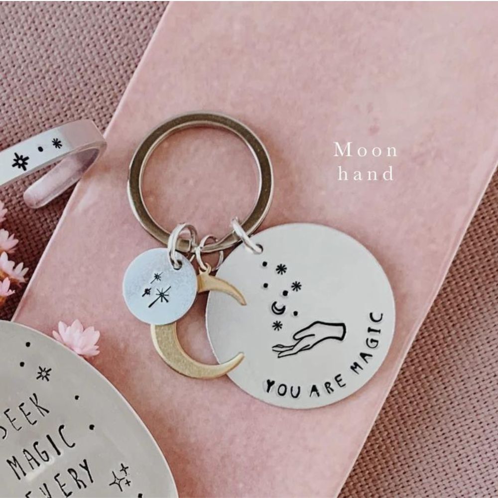 You Are Magic, Personalised Circle Keyring - [LostPost]