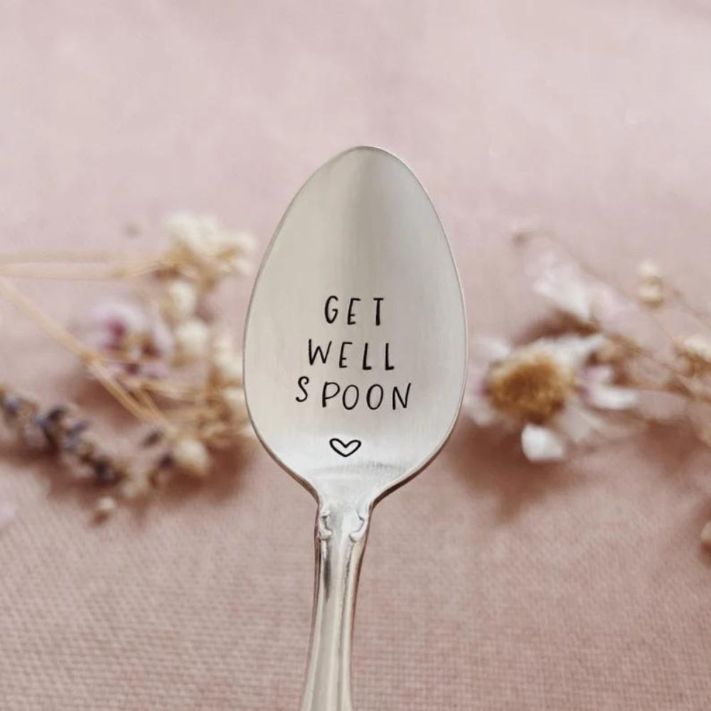 Get Well Spoon Vintage Stamped Spoon - [LostPost]