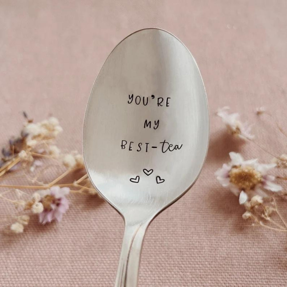 You're My Best-tea Vintage Stamped Spoon - [LostPost]